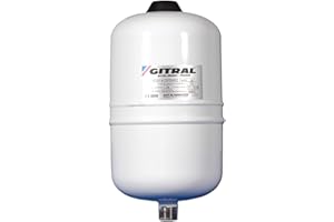 GITRAL Vase d'expansion à membrane fixe HYDROCHAUD pour eau sanitaire 5 litres pression maxi service 10 bars Réf HY5