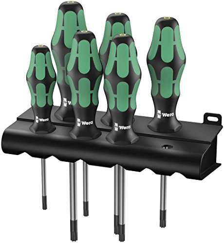 Wera TORX® BO-Schraubendrehersatz 367/6 TORX® BO Kraftform Plus + Rack, 6-teilig, 05138250001