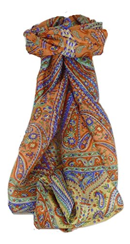 Preisvergleich Produktbild Lange Seidentuch Traditionellen Dixit Terracotta Von Pashmina & Silk