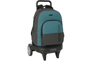 Safta URBAN STYLE - Mochila Grande con Ruedas, Compact Evolución, Extraíble, Ideal para Niños de Diferentes Edades, Cómoda y Versátil, Calidad y Resistencia, 33x22x45 cm