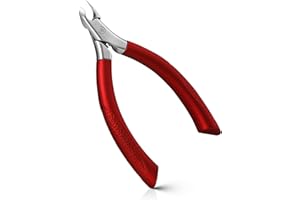 FERYES Cortador de cutículas de 1/2 mandíbula, tu mejor recortador de cutículas antideslizante para uñas perfectas, cortacutículas de media mandíbula