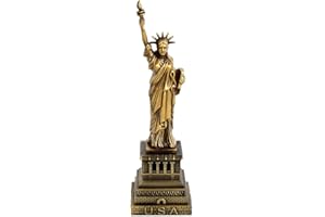 Milisten Statue of Liberty Statue Sculpture New York City Liberty Island Collection Souvenirs Figurines Metal Model decoration Bronze 25CM