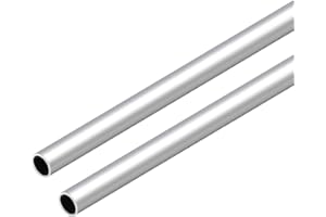VictorsHome 6063 Aluminum Round Tube, 13mm OD 1mm Wall Thickness 300mm Length Metal Seamless Straight Tubing for DIY Crafts Model 2pcs