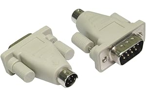 Bluecharge Direct PS/2 Male to Serial Male Mouse Adaptor Converter