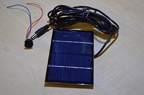 Solar Panel project kit, 115mm x 70mm solar panel 6V, 1W, 3m flex with jack plug, jack socket with tails