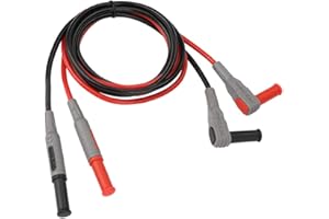 WALFRONT P1033 4mm Banana Plug Cable de Prueba Banana Wire Plug Line Tipo Ángulo Recto Multímetro Conectores de Cable de Prueba Eléctrica