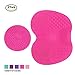 Makeup Brush Cleaning Mat, ESARORA Makeup Brush Cleaner Pad Set of 2 Cosmetic Brush Cleaning Mat Portable Washing Tool Scrubber Suction Cup (Pink) by Esarora