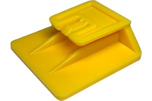 Tûche 1PZ, Clip adesiva Telepedaggio Sistema di fissaggio supporto removibile. 3 x 3 cm (GIALLO)