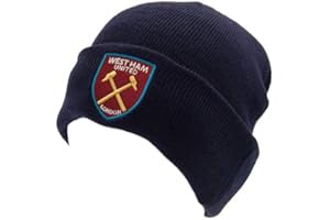 WEST HAM UNITED F.C. West Ham United FC Football Cuff Knitted Wooly Hat - Navy