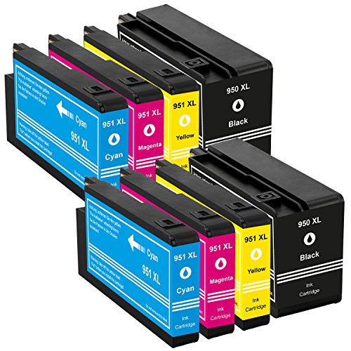 PlatinumSerie® 8x Patrone kompatibel für HP 950XL & 951XL HP Officejet Pro 8616 E-All-In-One 8620 E-All-In-One 8625 E-All-In-One - 2