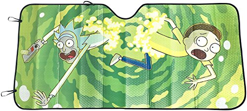 Preisvergleich Produktbild Rick and Morty Portal - Sonnenblende Auto-Deko Mehrfarbig