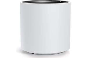 Prosperplast Macetero Color Blanco,con depósito, colección HEOS de 46,8 x 46,8 x 45 cm