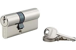 Cilindro europeo a doppia entrata SA 25x40mm, antisfilamento, nichel, 3 chiavi - THIRARD