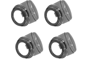 HEMOTON astic Stove Knob Safety Covers: 4pcs Large Hole Kitchen Stove Gas Knob Guards Childproof Oven Gas Knob Caps Protection Locks