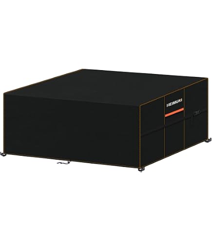 Fundas Mueble Jardin, 240x120x75cm/LxWxH Negro Tela 420D Oxford
