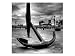 Produktbild kunst-discounter Anker Hafen Bilder Leinwandbilder Wandbilder Foto auf Leinwand A05549 Größe 90 x 90 cm