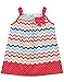 Beebay Infant-girl 100% Cotton Woven Pink A-line Chevron Print Dot Dress (Pink,12-18 Months) RS.387.00