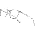 Vimbloom Blue Light Filter Blocking Glasses for Men Women Anti Eye Fatigue Anti Glare Computer Gaming PC Glasses with UV Protection VI387 (Transparent Frame)