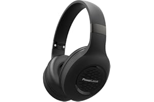 PowerLocus P4 Słuchawki Bluetooth Nauszne Bezprzewodowe, Super Basowy dźwięk stereo Hi-Fi, 30 godzin czasu pracy baterii, miękkie nauszniki, słuchawki z mikrofonem, asystent głosowy