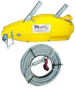 Paranco argano verricello manuale in acciaio zincato 1125Kg 2500lb TREM NAUTICA