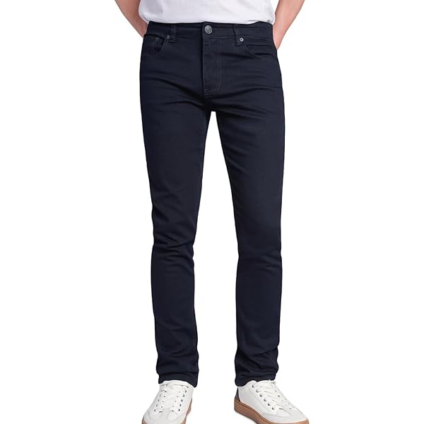 WULFUL Jeans Uomo Slim Fit Skinny Stretch – Comfortevoli, 8 Colori, Cotone Elasticizzato