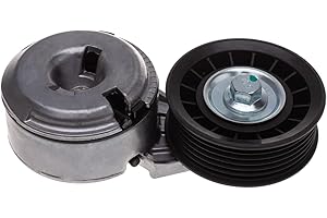 AUQDD 38102 Belt Tensioner w/Grooved Pulley (For V6 4.0L) Fit For 96-97 Ford Aerostar,93-00 Explorer,94-00 Ranger /94-00 Mazda B4000 /98-99 Mercury Mountaineer (88909592 F3TZ6B209C ZZM515980)