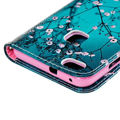 Huawei P10 Lite Funda Libro de Suave Cuero PU Premium - Mavis s Diary Carcasa Con TPU Silicona Case Interna Suave Soporte Plegable Ranuras para Tarjetas y Billetera Cierre Magn  tico - Dise  o de Algod  n