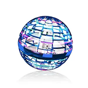 TROXWA? Flying Spinner Ball Toys, Flying Orb Ball Boomerang Mini Spinner Blastoise Toys for Kids Indoor Outdoor, USB Rechargeable Built-in RGB Lights 360?Rotating Magic Controller Enjoying for Kids