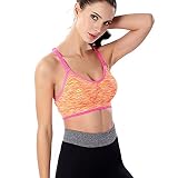 JUSTSELL ▾ Sport-BH Ultimatebra ，Sport-BH Starker Halt Sportunterwäsche Damen Sport-BH Weiß Vorne Öffnen Triaction Gepolstert Damen Sport-BH Active Classic D+ Support