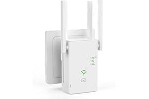 AENXWA WLAN Verstärker, 1200Mbit/s WLAN Repeater, 5G & 2.4G Dualband Ultraxtender WiFi Verstärker mit LAN anschluss, WPS, Kompatibel mit 99% Standard-WiFi Routern, Deckt bis zu 9200Sq.ft und 35 Geräte