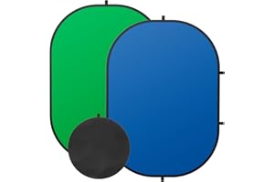 SEDGEWIN 2 in 1 Greenscreen Blauer Bildschirm Fotohintergrund Doppelseitiger Chromakey 100x150cm Fotografie Screen Pop Up Faltbarer Backdrop mit Tragetasche für Video Fotostudio Live Streaming