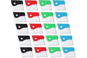 Chudian 20 Piezas Ceniceros de Bolsillo Portátil Bolsa de Ceniza, Bolsa Incombustible Reutilizable Ceniceros Portatiles para Playa para Oficina Aire Libre Viajes,Portátil Compacto(4 Colores)