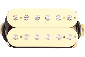 LYWS Alnico 2 Magnet Electric Guitar Humbucker Pickup Set Neck Bridge Ivory (Neck)