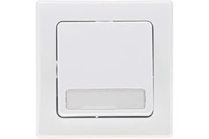 ChiliTec Bouton Poussoir Delphi Textfeld Plaque Nominative Sonnette UP Compatible avec Plusieurs Prises USB Blanc