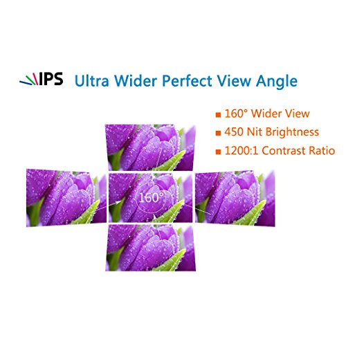 Koolertron 7 Pouces 4K Moniteur de Contr  le   cran Vid  o HDMI IPS 1920x1200 HD LCD Num  rique Ultra Mince  R  tro-  clairage LED  Large Angle de Vue pour Canon Nikon Sony DSLR Appareil photo Reflex Cam  scope