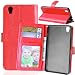 Produktbild Nancen OnePlus X / ONE E1001 Lederhülle Neu Style Acht Farbe Weich PU Flip Case Ledertasche / Schutz Etui, Einfach Vintage Kollektion Karten Slot Foto Wallet Hülle Handy Tasche Zubehör