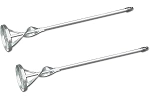 DEWEPRO - Set di 2 agitatori per gronde, frusta con anello, Ø: 80 mm/l = 400 mm, agitatore universale