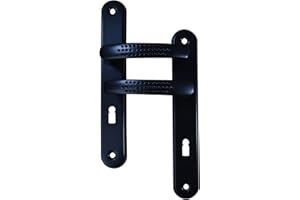 Poignée de porte intérieure Elona noir trou clé Quincadeco