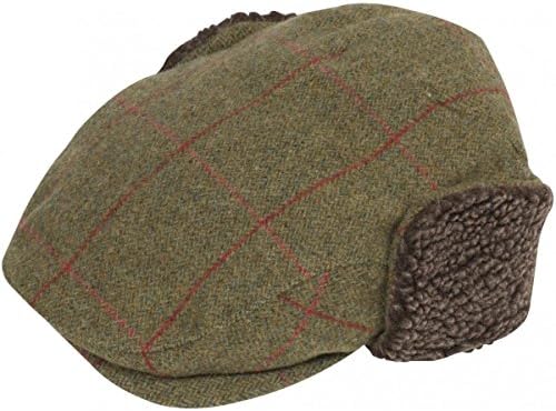 Alan Paine Compton Cap with Ear Warmer - Brown - XXXLarge