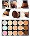Finejo 15 Color Camouflage Concealer Make Up Cream Palette with Brush