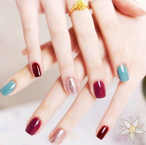 MAKARTT® 500pcs Nagel Ende Ovale Volle Deckung Weiß Kunstnagel falscher Nagel Acrylic Nagelkunst 10 Größe perfekte Länge für Nagelkunst Salon und DIY zu Hause (klar) - 5