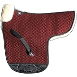Engel Reitsport Lammfell Satteldecke Stoff bordeaux (Sadek 1) farbenfroh: mit 12 Lammfell Farben kombinierbar!