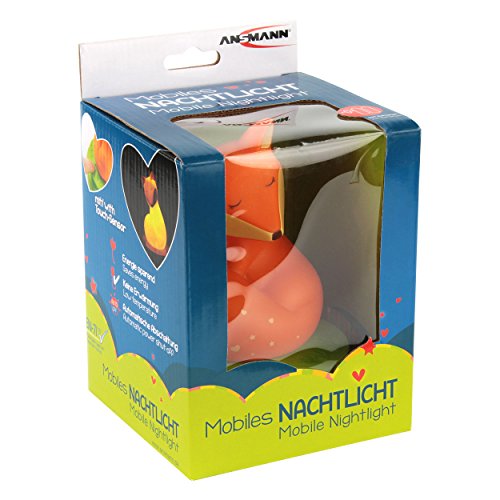 ANSMANN LED-Nachtlicht niedlicher Fuchs für Kinder/Babys Cartoon Orientierungslicht Einschlafhilfe autom. Abschaltung Touchsensor – Bestätigte Kindersicherheit, von jungen Eltern empfohlen - 10