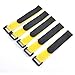 Produktbild DealMux Abnehmbare Fastener Hook Schleife binden Gurt Kabel-Organisator 20X200mm 5pcs Gelb