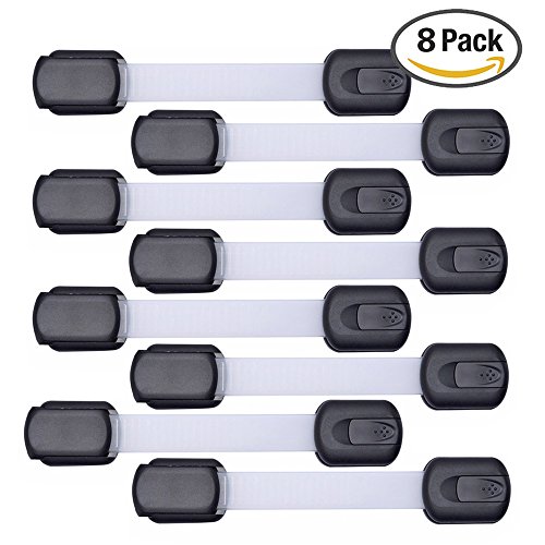 Blulu Baby Safety Locks Cupboard/ Drawer Lock Latch (8 Pack)