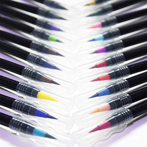 Beady Wasserfarben Pinselstifte-Set / Künstler-Pinselstifte, 20 Stück - 4