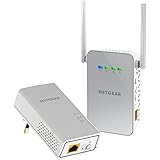 Netgear Plw1000-100Pes Adattatori Powerline Av1000, Wireless Ac Dual Band, 2 Porte Gigabit Totali, 2 Pezzi, Bianco, Ethernet
