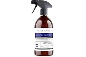 MCKLORDS Posh Paws Scratch No More Cat Deterrent Spray, 500ml, clear