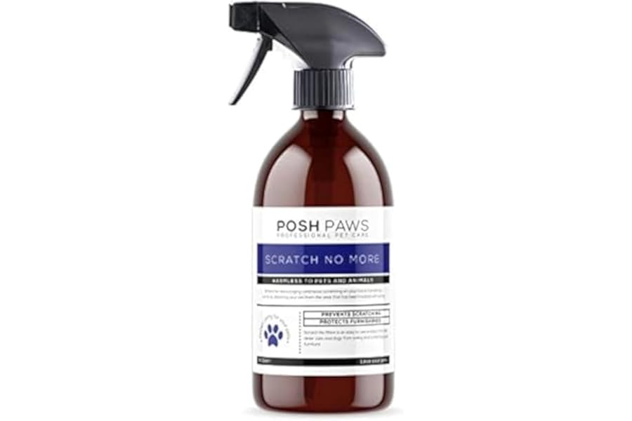 Posh Paws Scratch No More Cat Deterrent Spray, 500ml, clear