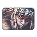 Produktbild mchmcgm Die Fußmatte Door Mat Indian Woman Face Delight Front Door Mat Large Outdoor Indoor Entrance Doormat Home - Waterproof Low Profile Door Mats Garage Patio Snow Scraper Front Doormats